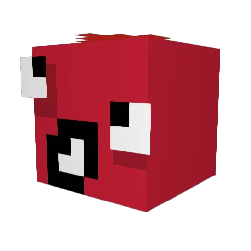 hhotline Minecraft avatar head, 3D render
