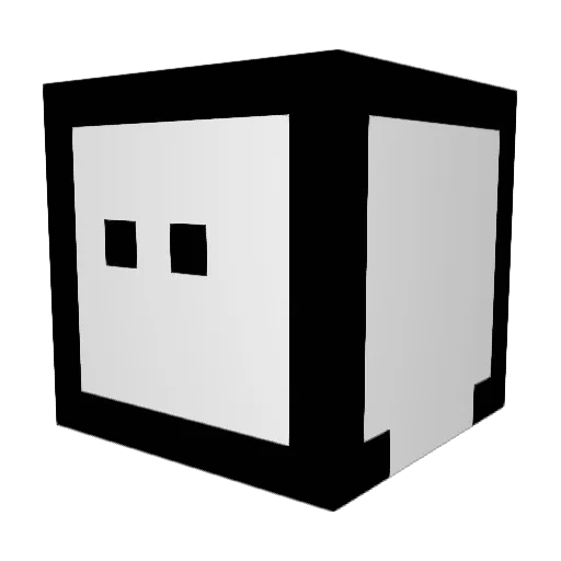 hhud Minecraft avatar head, 3D render