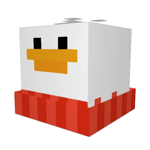 hhwann Minecraft avatar head, 3D render