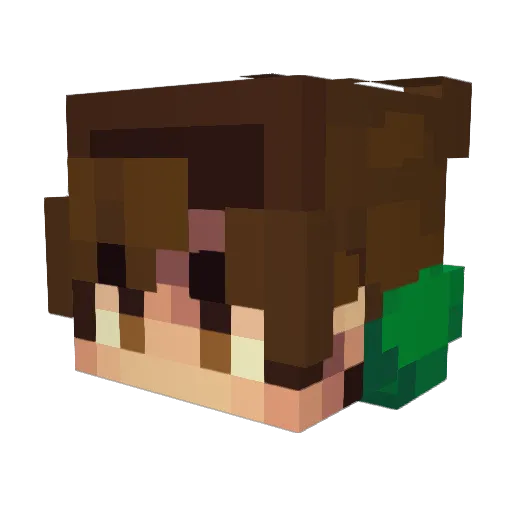 hhy__ Minecraft avatar head, 3D render