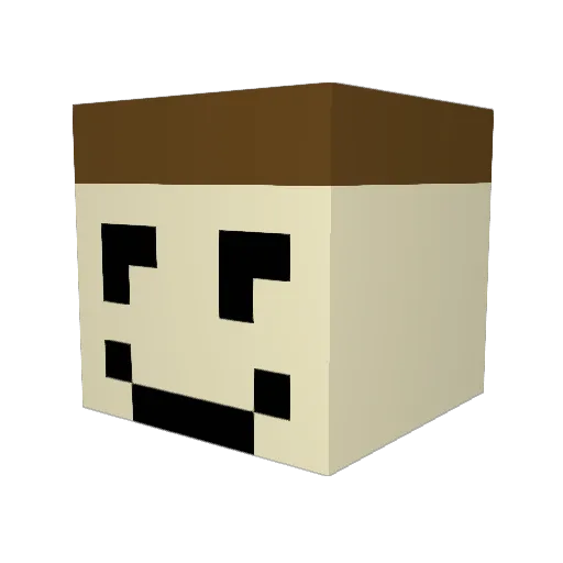 hhype26 Minecraft avatar head, 3D render