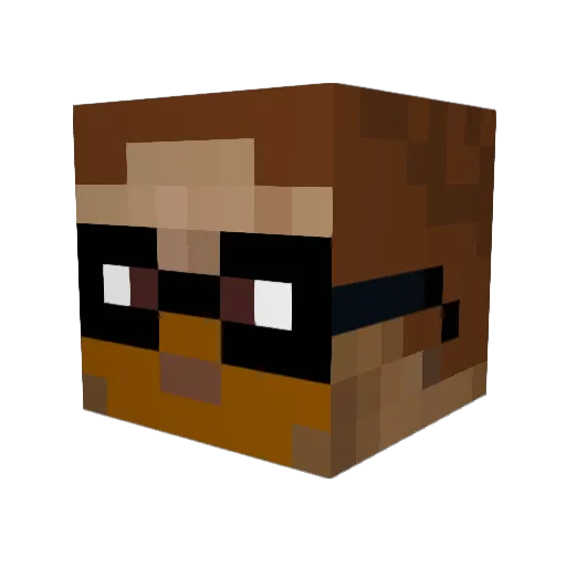 hhypnoss Minecraft avatar head, 3D render