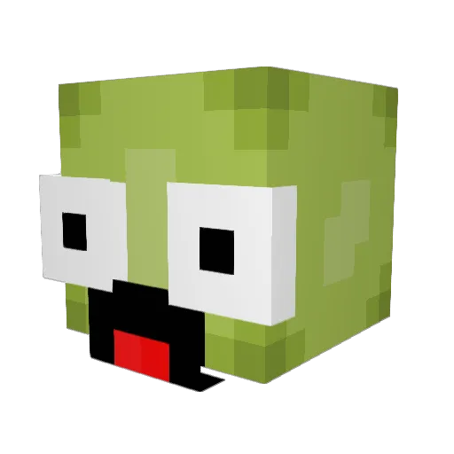 hi0am Minecraft avatar head, 3D render