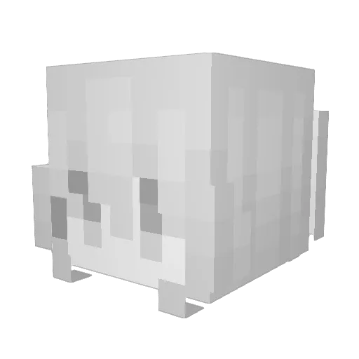 hi1325 Minecraft avatar head, 3D render