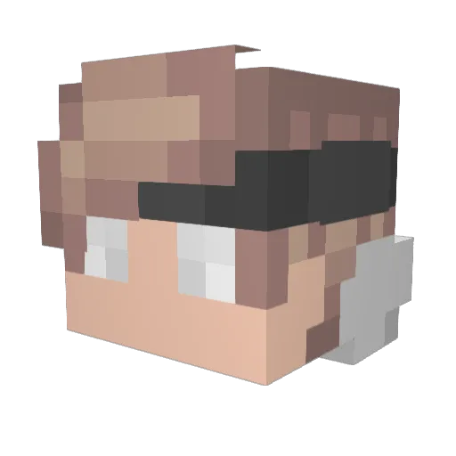 hi201581 Minecraft avatar head, 3D render