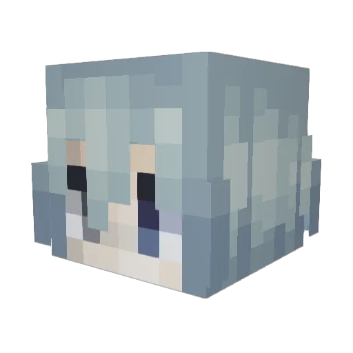hi6u Minecraft avatar head, 3D render
