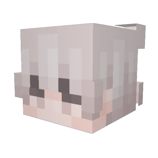 hiShiun Minecraft avatar head, 3D render