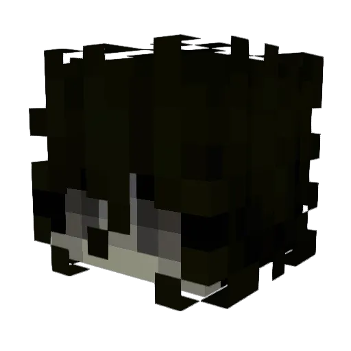 hi_deki Minecraft avatar head, 3D render