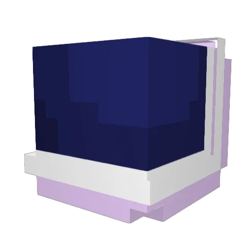 hi_flwr Minecraft avatar head, 3D render