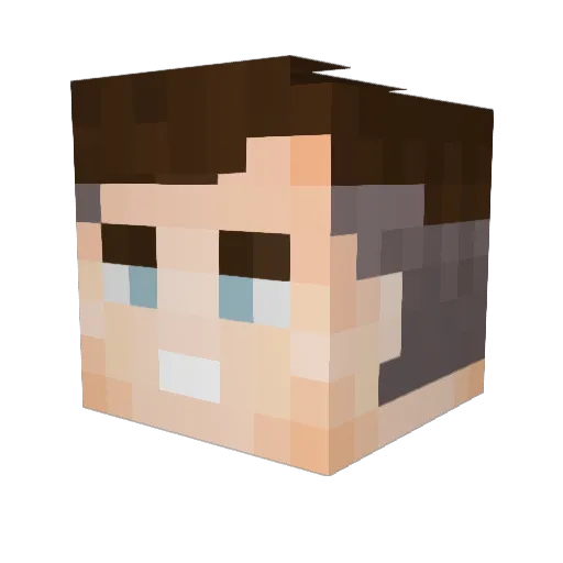hi_im_sad Minecraft avatar head, 3D render