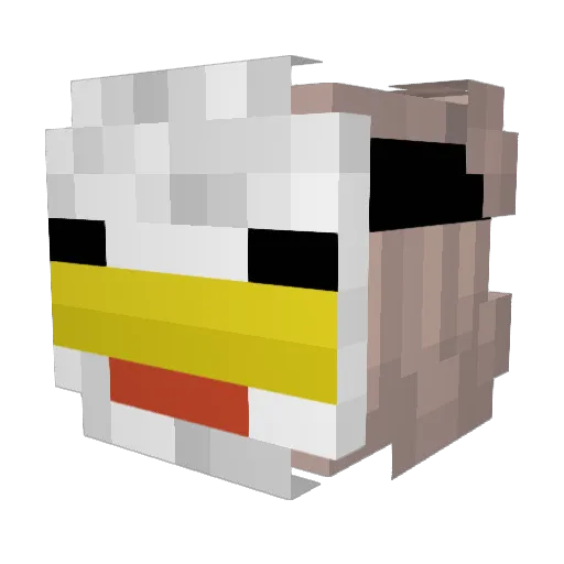 hi_imvibin Minecraft avatar head, 3D render