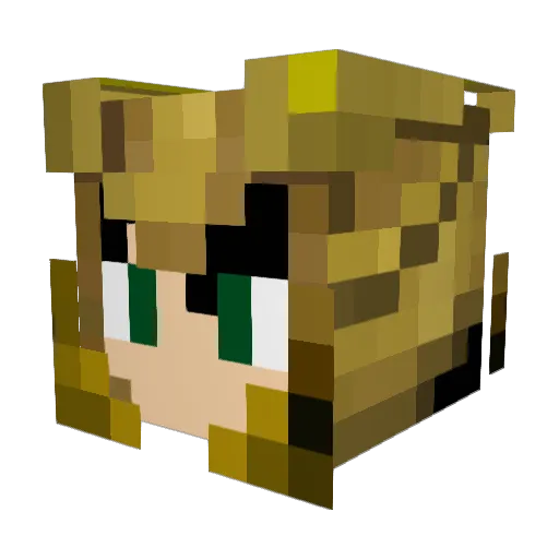 hi_loki Minecraft avatar head, 3D render