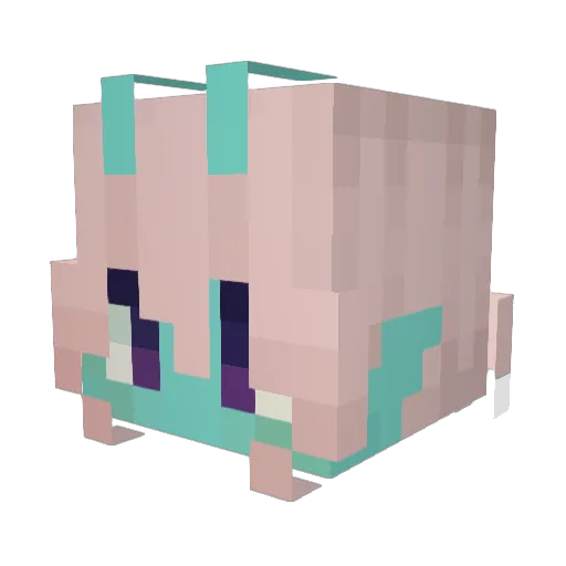 hi_masos Minecraft avatar head, 3D render