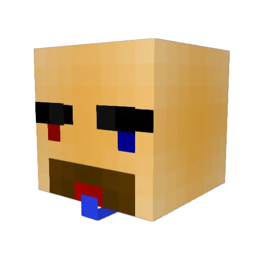 hi_mi47 Minecraft avatar head, 3D render