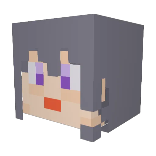 hi_rage Minecraft avatar head, 3D render