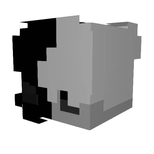 hi_siuuuu Minecraft avatar head, 3D render