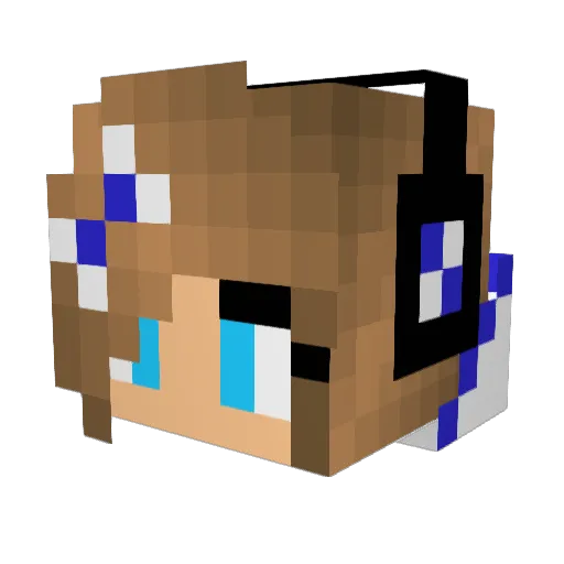 hi_stand_4 Minecraft avatar head, 3D render