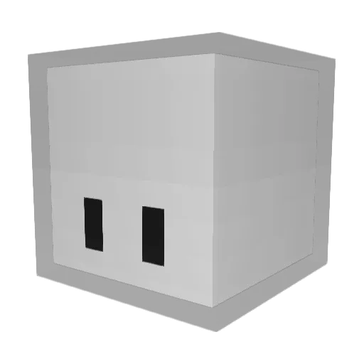 hiams1 Minecraft avatar head, 3D render