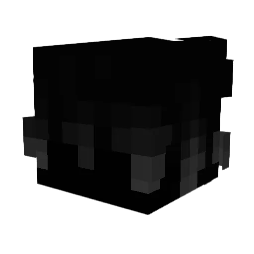 hiatori Minecraft avatar head, 3D render