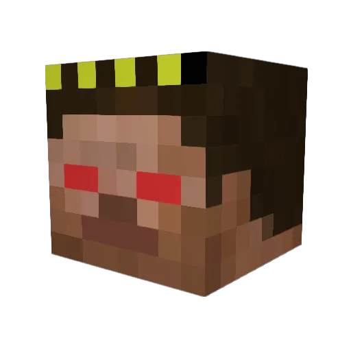 hib26 Minecraft avatar head, 3D render