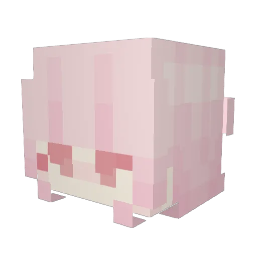 hibibi0 Minecraft avatar head, 3D render