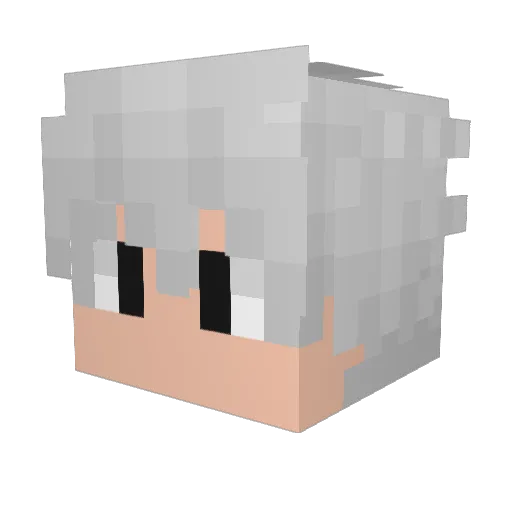 hibok Minecraft avatar head, 3D render