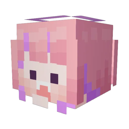 hibu1230 Minecraft avatar head, 3D render