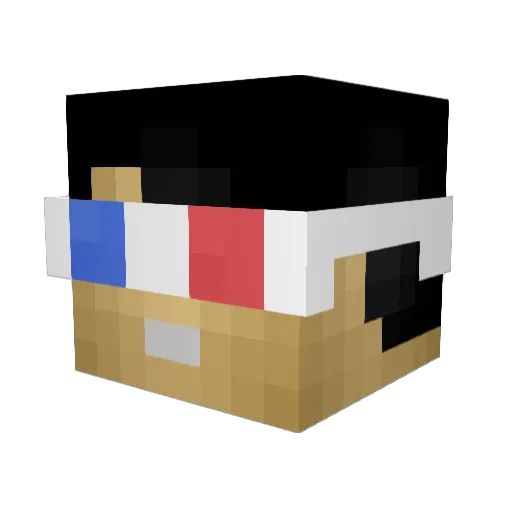 hiby15 Minecraft avatar head, 3D render