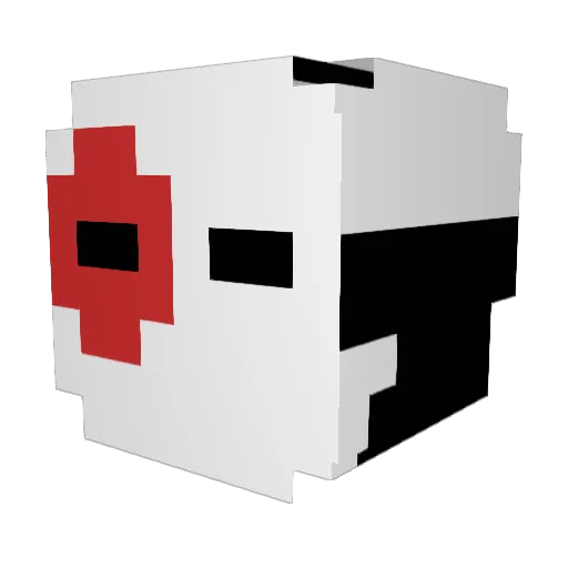 hiccuphaddock Minecraft avatar head, 3D render