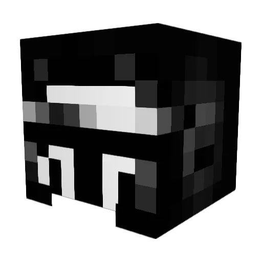 hichhax Minecraft avatar head, 3D render
