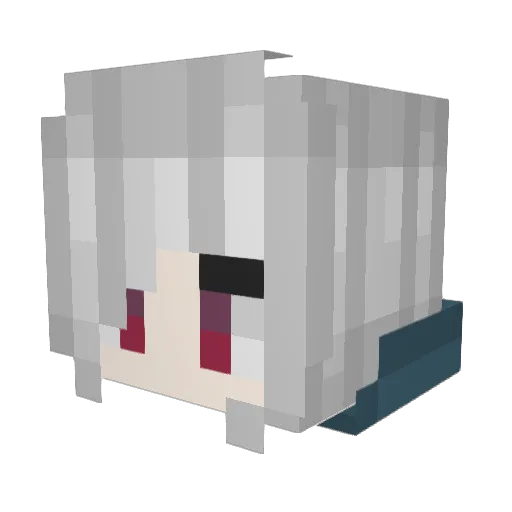 hicricket Minecraft avatar head, 3D render