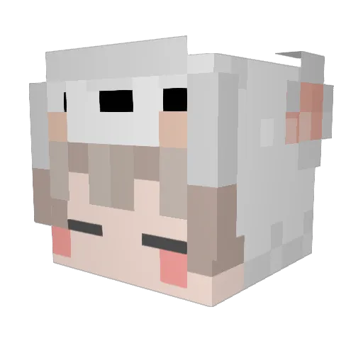 hidan772 Minecraft avatar head, 3D render