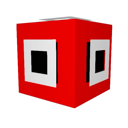 hidarinoyatsu Minecraft avatar head, 3D render
