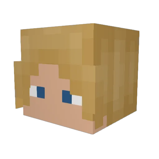 hiddnlayr Minecraft avatar head, 3D render