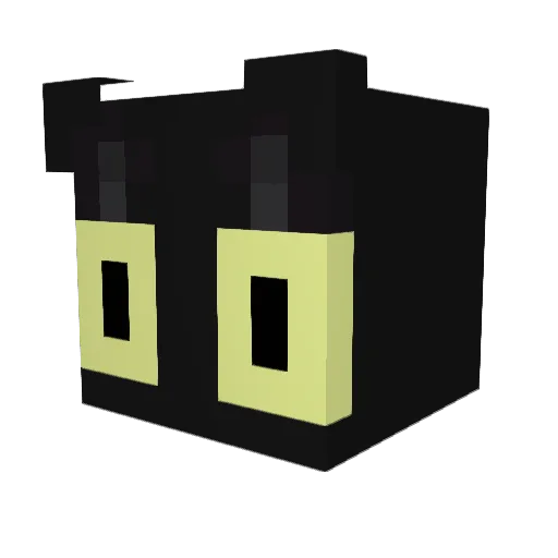 hiddxns Minecraft avatar head, 3D render
