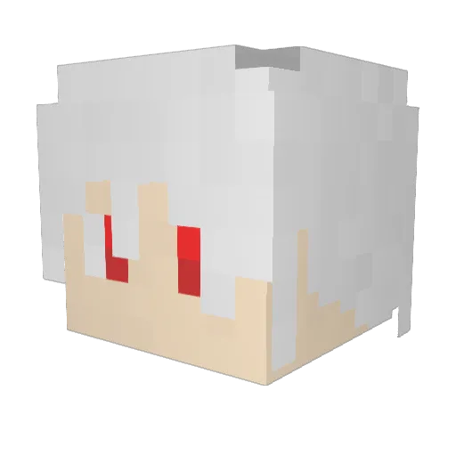 hide003 Minecraft avatar head, 3D render