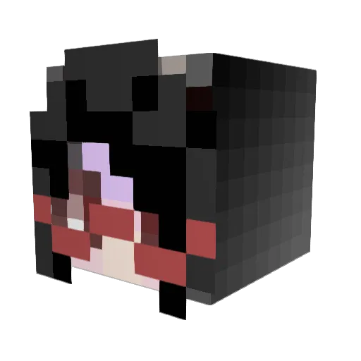 hide28 Minecraft avatar head, 3D render