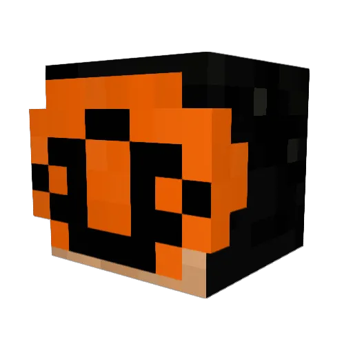 hidedon121 Minecraft avatar head, 3D render