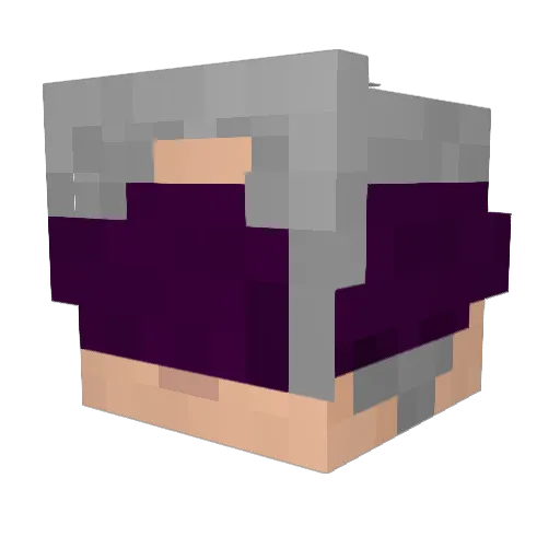 hideeyes Minecraft avatar head, 3D render