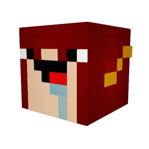 hideonffaker Minecraft avatar head, 3D render