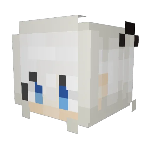 hideri6626 Minecraft avatar head, 3D render