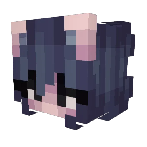 hideyoshu Minecraft avatar head, 3D render