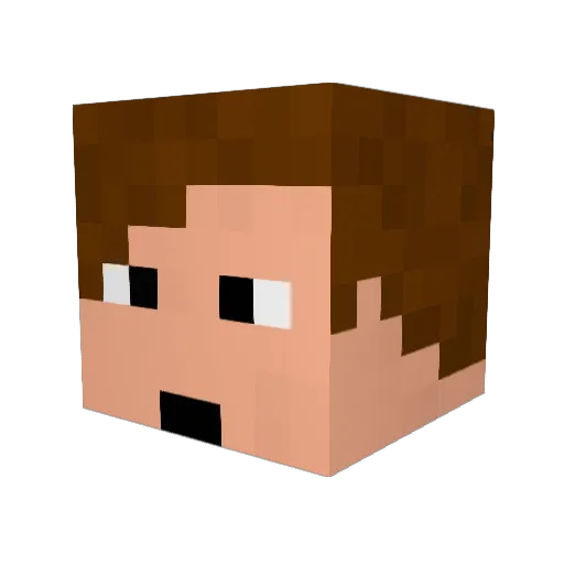 hidrogizi1 Minecraft avatar head, 3D render
