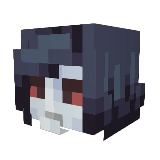 hiebby Minecraft avatar head, 3D render