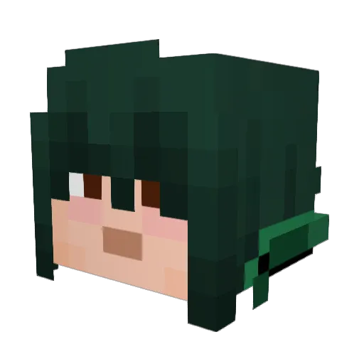 hieravian Minecraft avatar head, 3D render