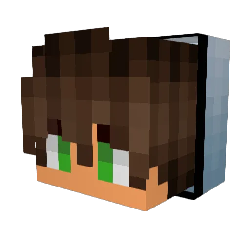 hieshin Minecraft avatar head, 3D render