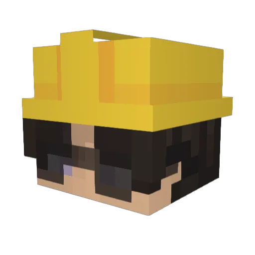 higera27 Minecraft avatar head, 3D render