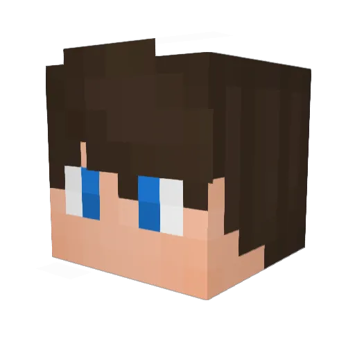 higgsm Minecraft avatar head, 3D render