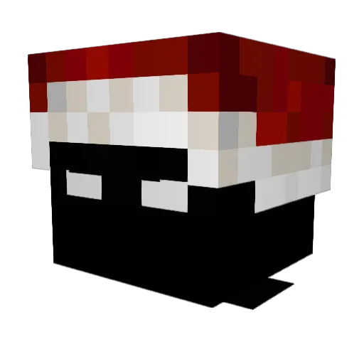 highclasses Minecraft avatar head, 3D render