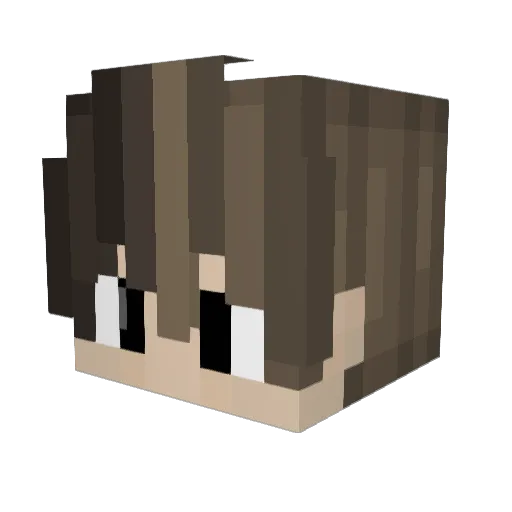 highdante Minecraft avatar head, 3D render